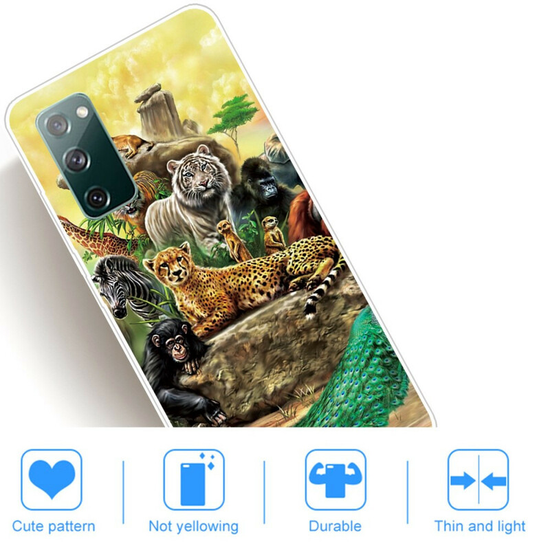 Samsung Galaxy S20 FE Custodia Safari Animals