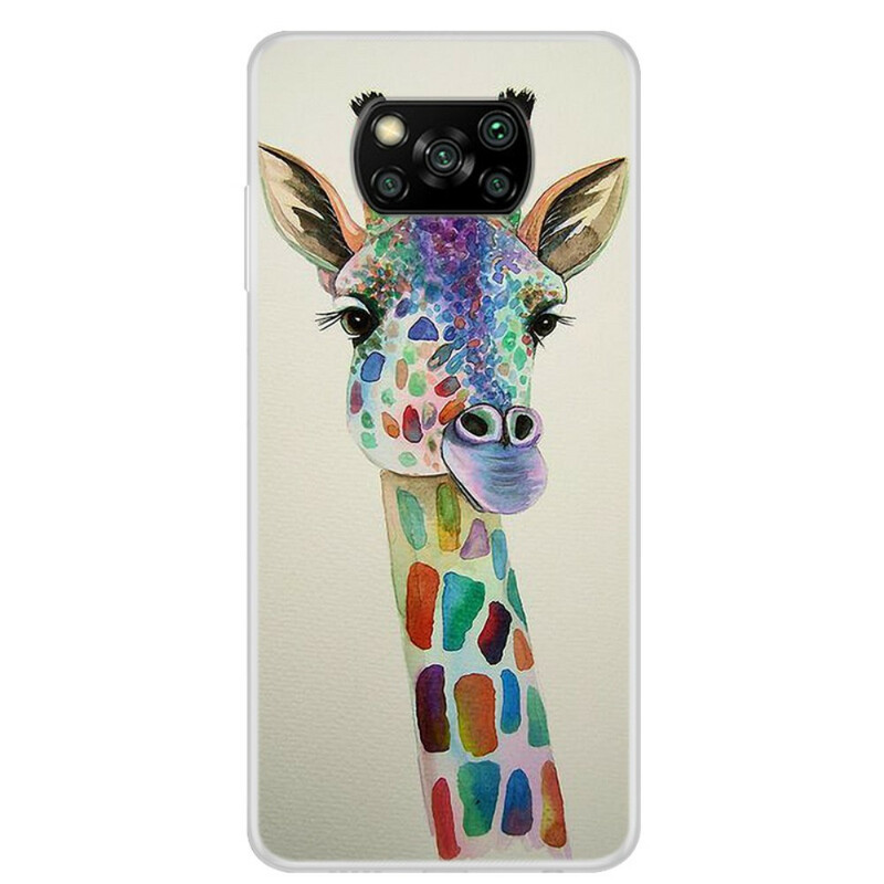 Xiaomi Poco X3 Giraffe Custodia colorata