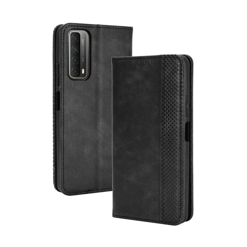 Flip Cover Huawei P Smart 2021 Pelle Effetto Vintage Styling