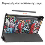Custodia smart Samsung Galaxy Tab S7 Pencil Case Graffiti