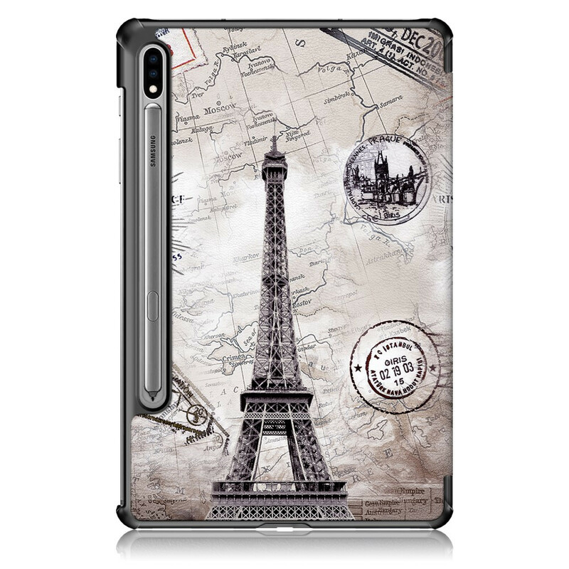 Samsung Galaxy Tab S7 Custodia smart rinforzata Torre Eiffel