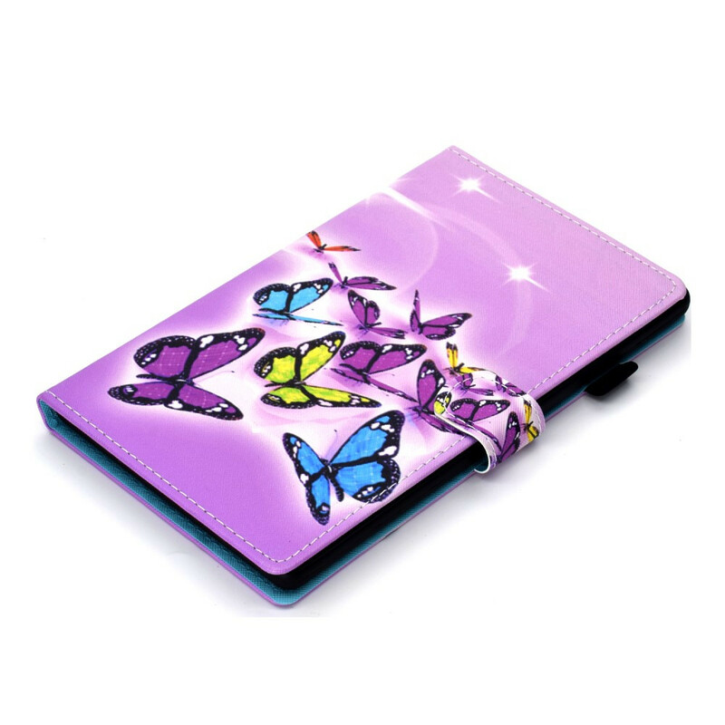 Custodia per Samsung Galaxy Tab S7 con farfalle dipinte