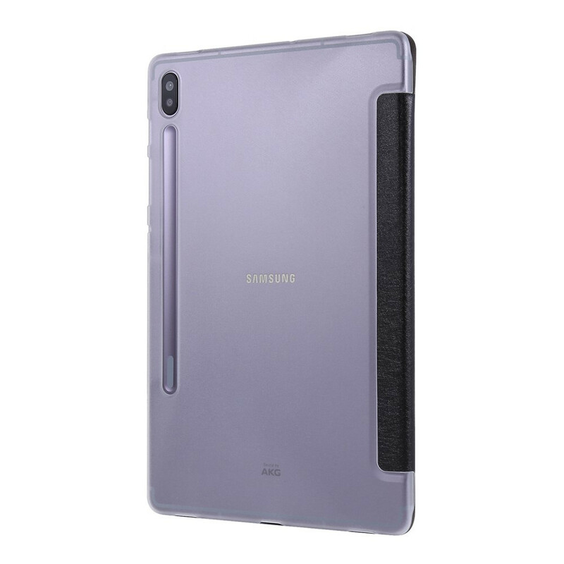 Custodia smart per Samsung Galaxy Tab S7 Plus in ecopelle con texture seta