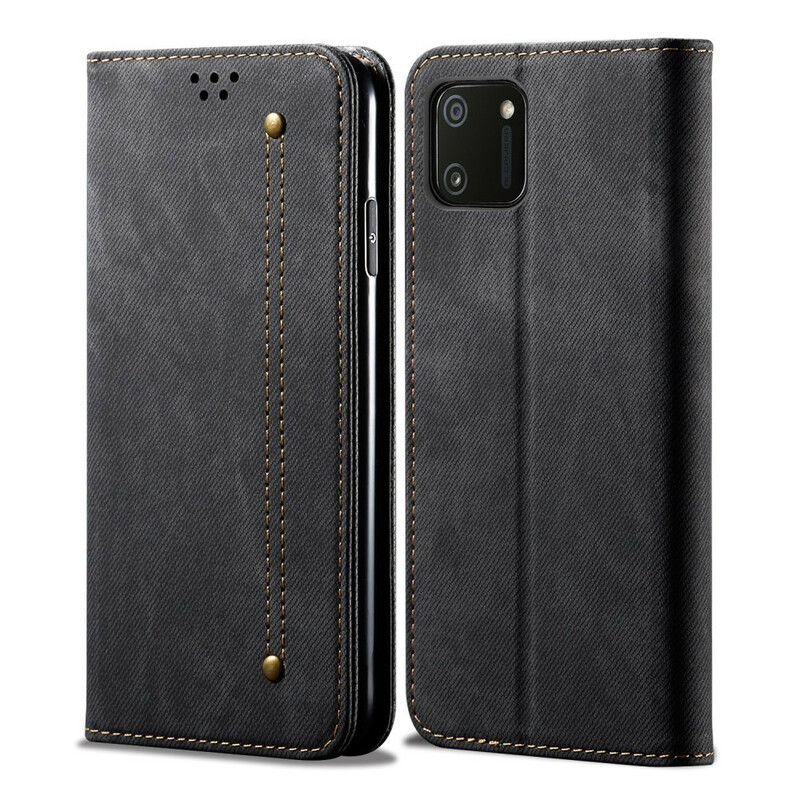 Flip Cover Realme C11 in ecopelle texture Jeans