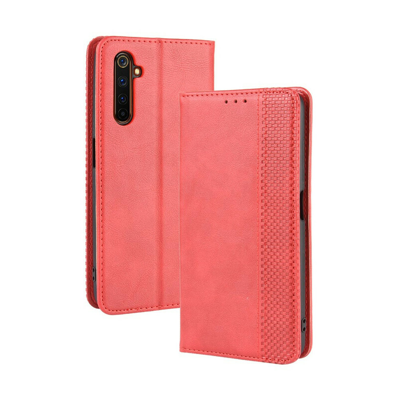 Flip Cover Realme X50 Pro Effetto pelle Vintage Elegante