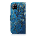 Samsung Galaxy A42 5G Custodia Ramo di albero di fiori