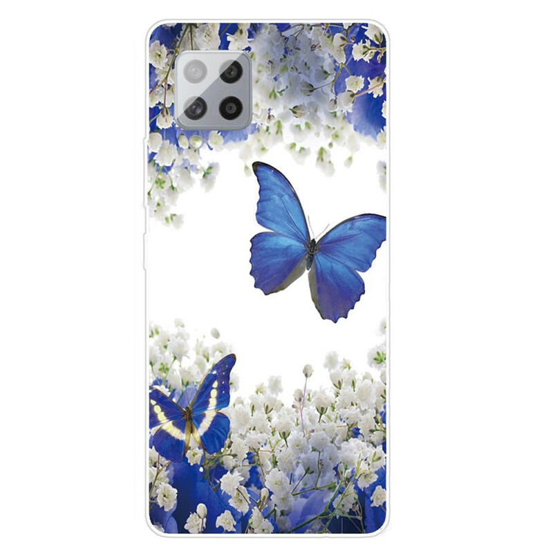 Custodia Samsung Galaxy A42 5G Butterfly Design