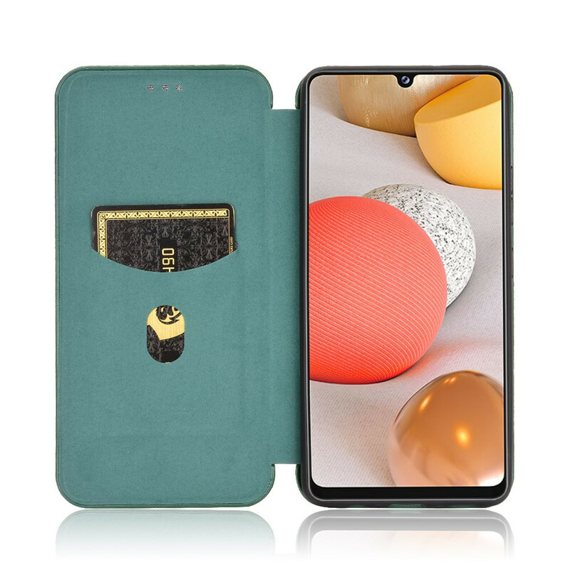 Flip Cover Samsung Galaxy A42 5G Fibra di carbonio
