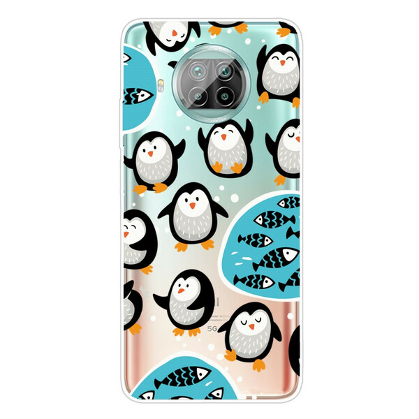 Xiaomi Mi 10T Lite Custodia Pinguini e Pesci