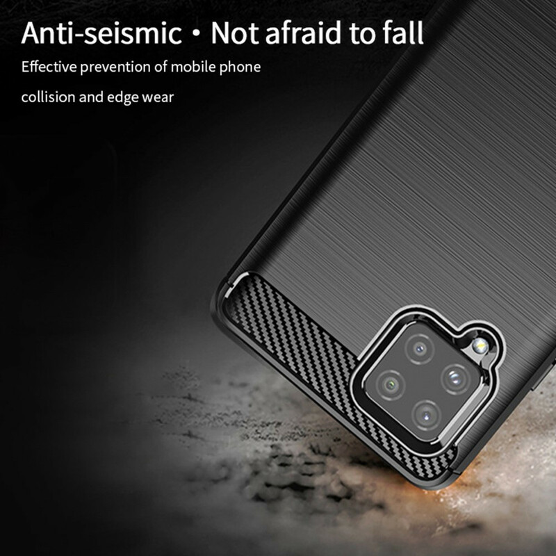 Samsung Galaxy A42 5G spazzolato in fibra di carbonio Custodia MOFI