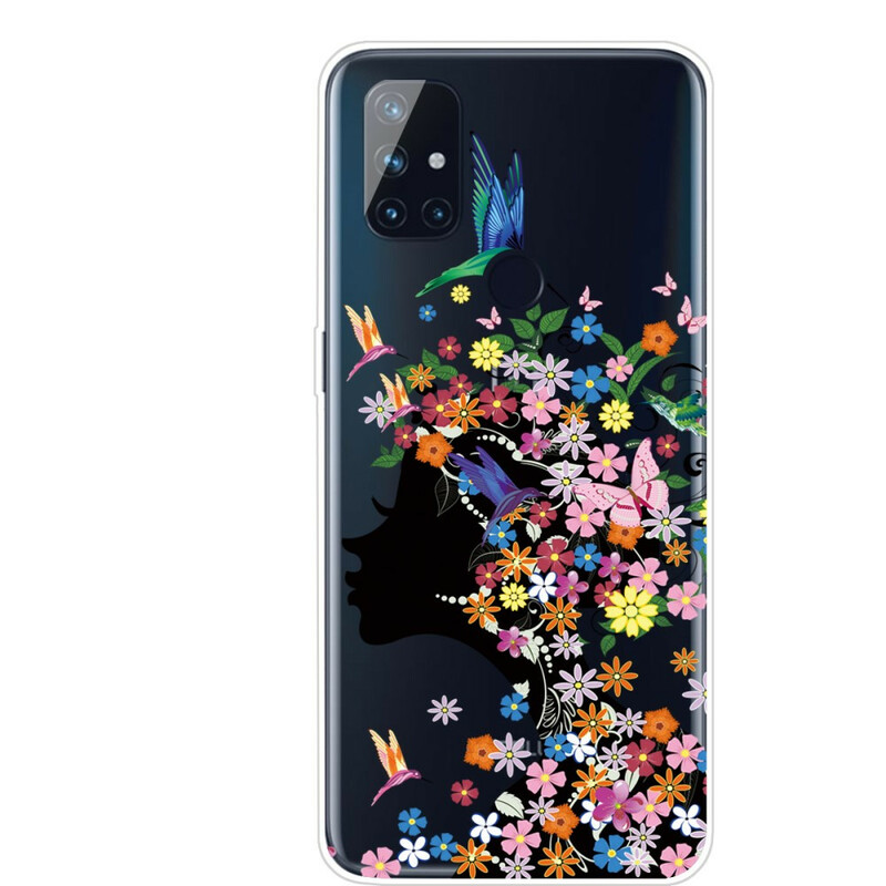 OnePlus Nord N10 Cover Pretty Flowered Head