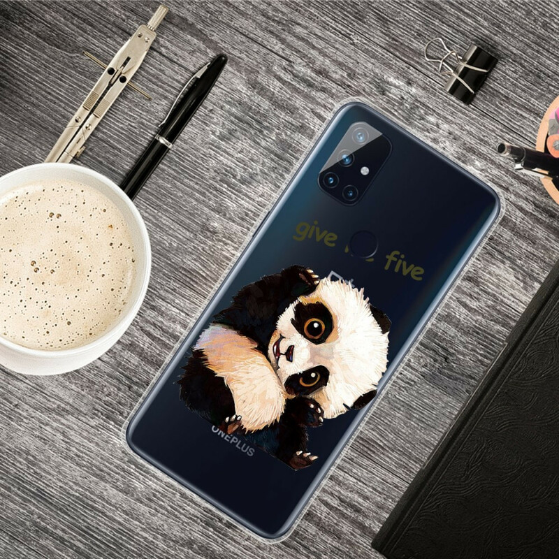 OnePlus Nord N10 Clear Panda Case Dammi il cinque