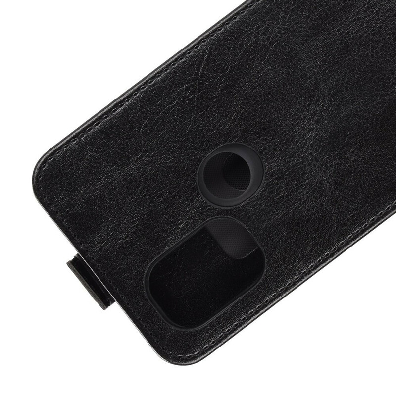 OnePlus Nord N10 Custodia effetto pelle Flap verticale