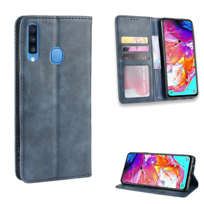 Flip Cover Samsung Galaxy A20s effetto pelle