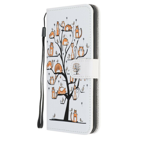 OnePlus Nord N100 Custodia con cinturino Funky Cats
