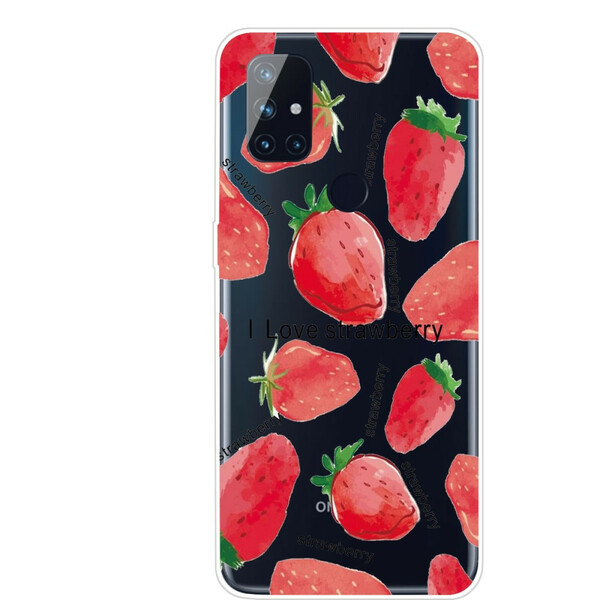Custodia OnePlus Nord N100 Strawberry / i Love Strawberry