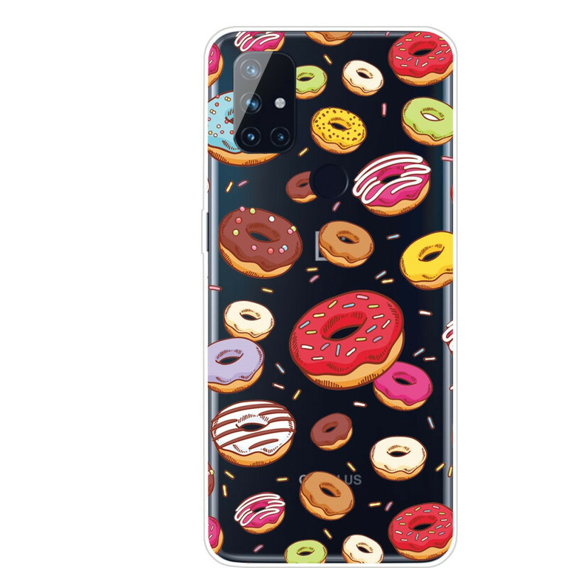 OnePlus Nord N100 Custodia Love Donuts
