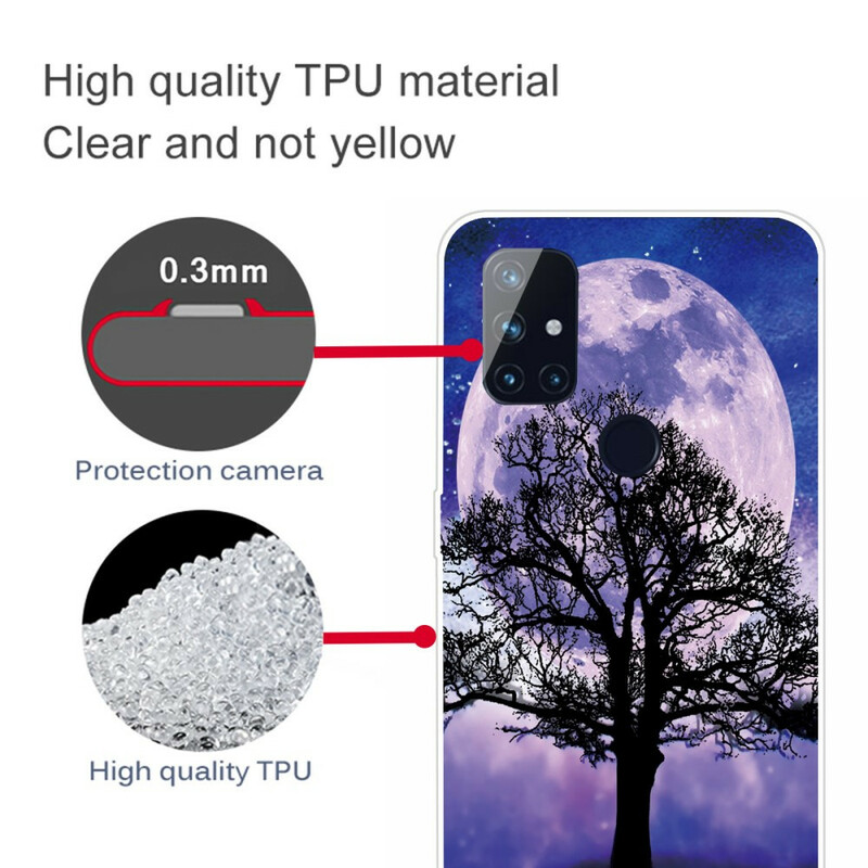 OnePlus Nord N100 Custodia con albero e luna