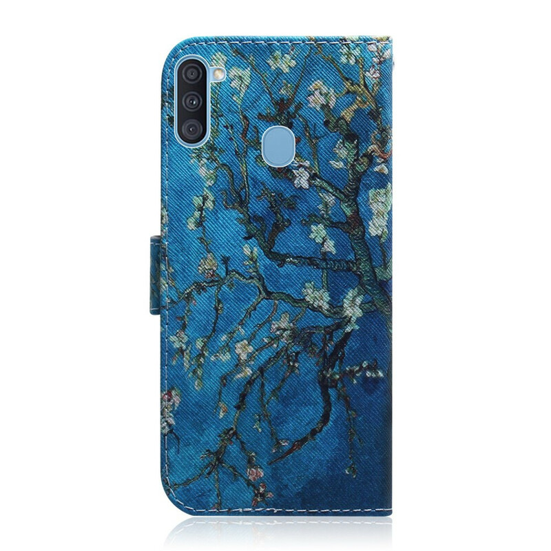 Samsung Galaxy M11 Custodia con ramo di albero in fiore