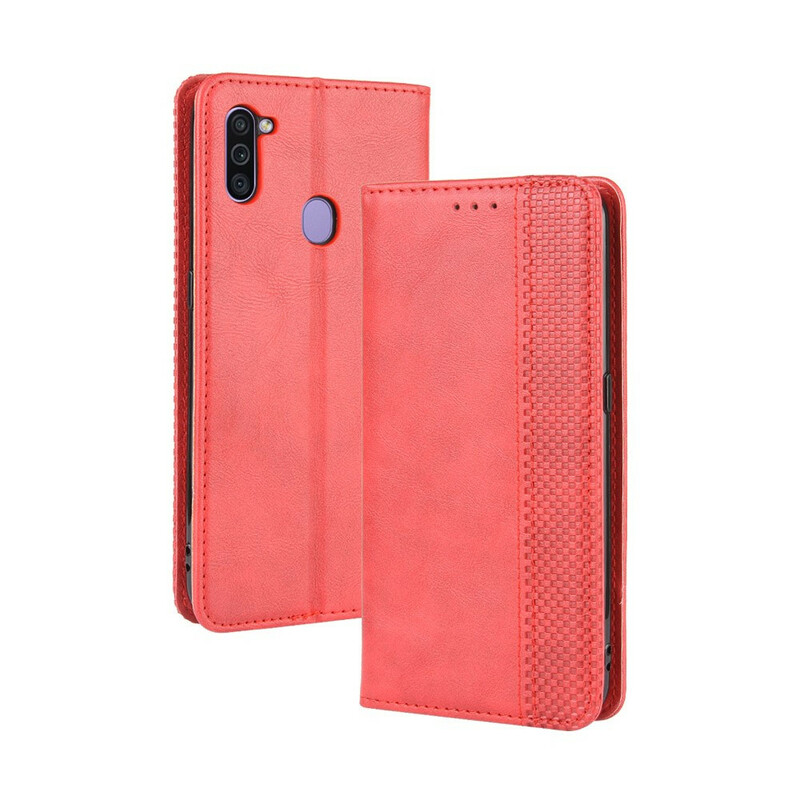 Flip Cover Samsung Galaxy M11 effetto pelle Vintage Stylish