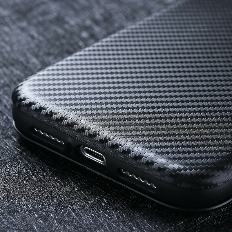 Flip Cover Sony Xperia 5 II in silicone color carbonio