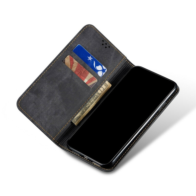 Flip Cover OnePlus Nord N100 similpelle texture jeans