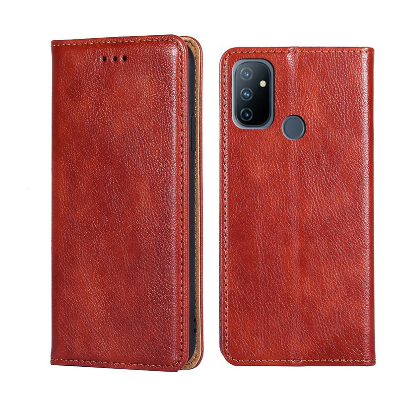Flip Cover OnePlus Nord N100 Stile Pelle Sottile Flip Cover OnePlus Nord N100 Stile Pelle Sottile