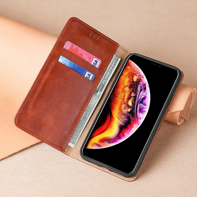 Flip Cover OnePlus Nord N100 Stile Pelle Sottile Flip Cover OnePlus Nord N100 Stile Pelle Sottile
