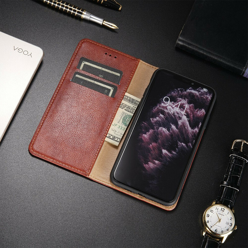 Flip Cover OnePlus Nord N100 Stile Pelle Sottile Flip Cover OnePlus Nord N100 Stile Pelle Sottile