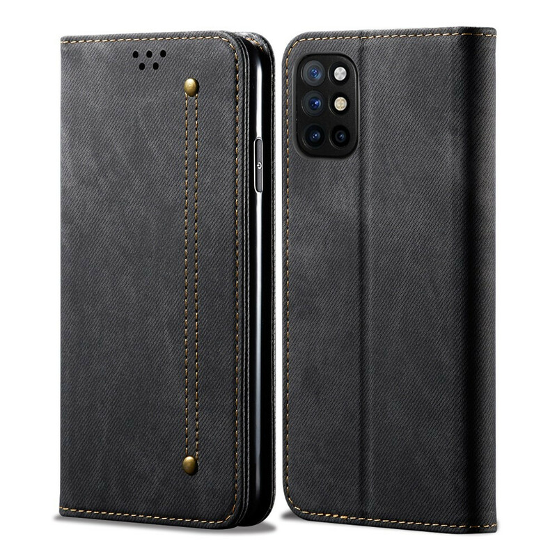 Flip Cover OnePlus 8T similpelle texture jeans