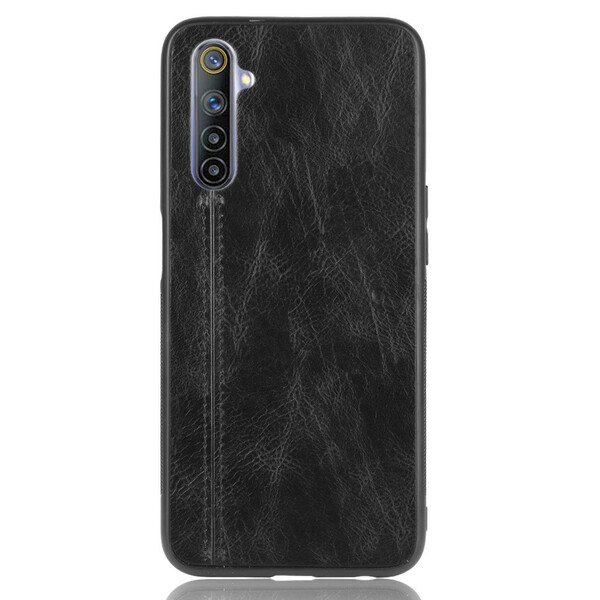 Realme 6 Style Custodia in pelle con cuciture