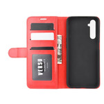 Realme 6 Custodia in pelle con texture