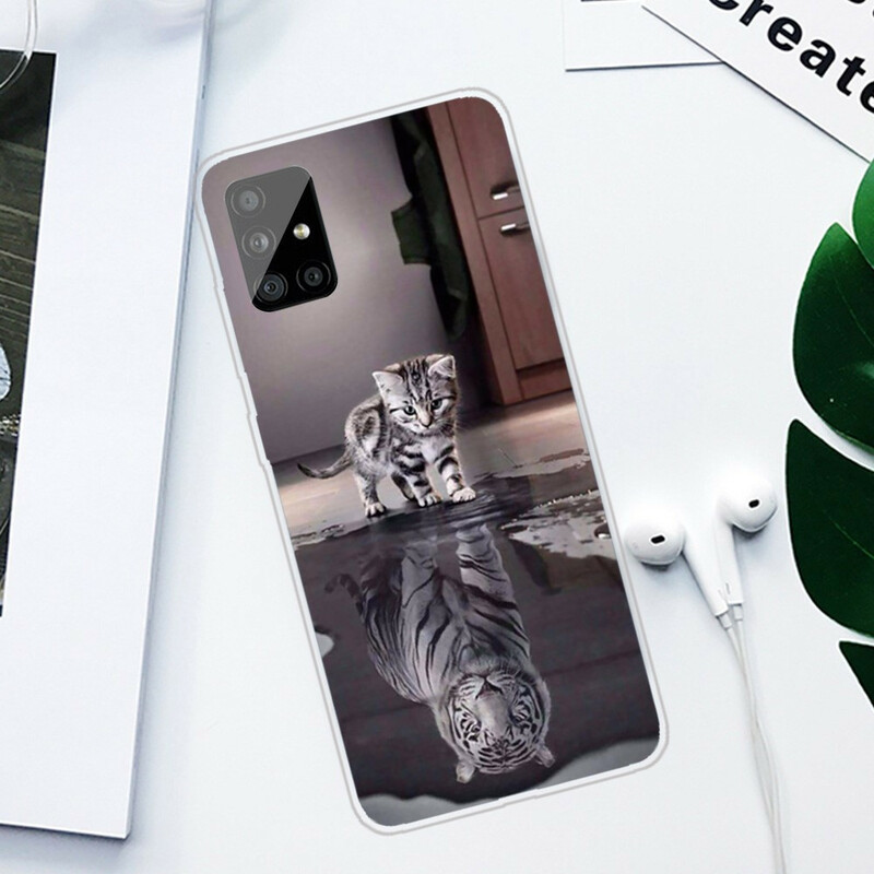 Custodia per Samsung Galaxy A51 Ernest the Tiger