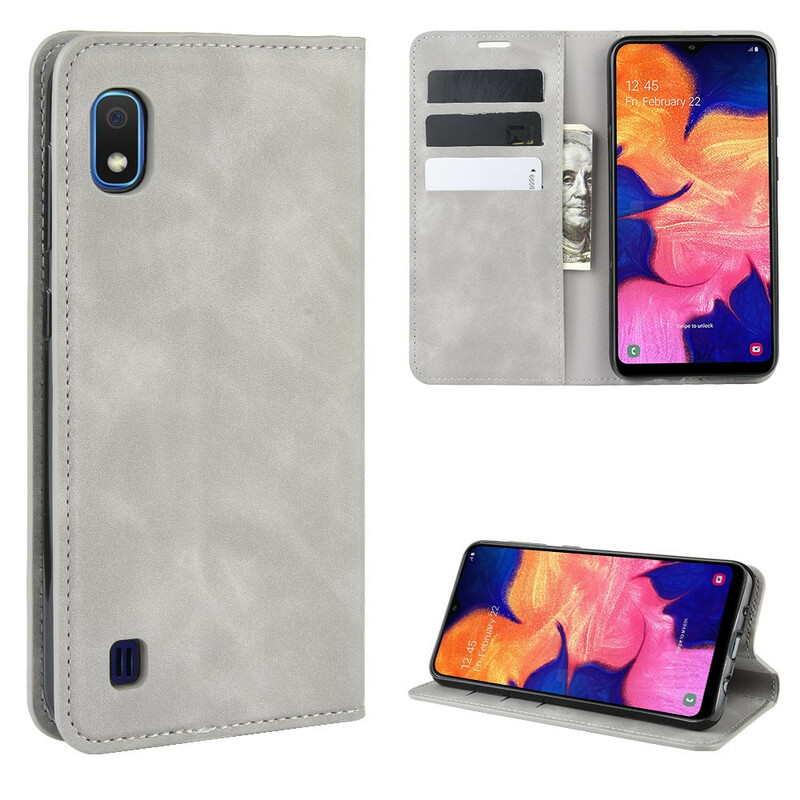 Flip Cover Samsung Galaxy A10 effetto pelle Vintage Stylish