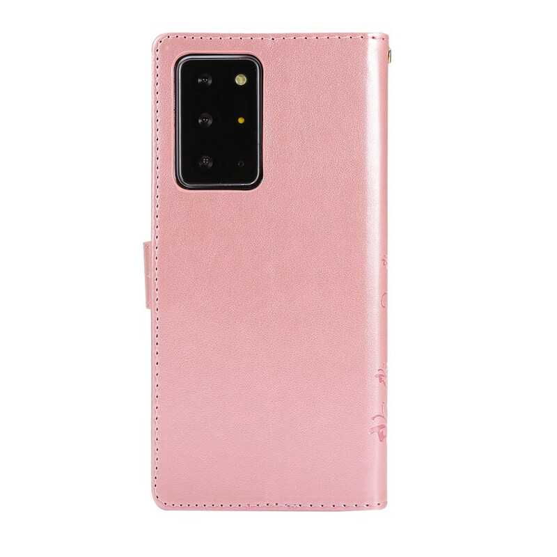 Samsung Galaxy Note 20 Ultra Custodia Farfalle nel vento Samsung Galaxy Note 20 Ultra Custodia Farfalle nel vento