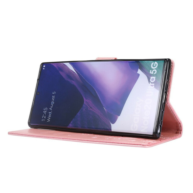 Samsung Galaxy Note 20 Ultra Custodia Farfalle nel vento Samsung Galaxy Note 20 Ultra Custodia Farfalle nel vento
