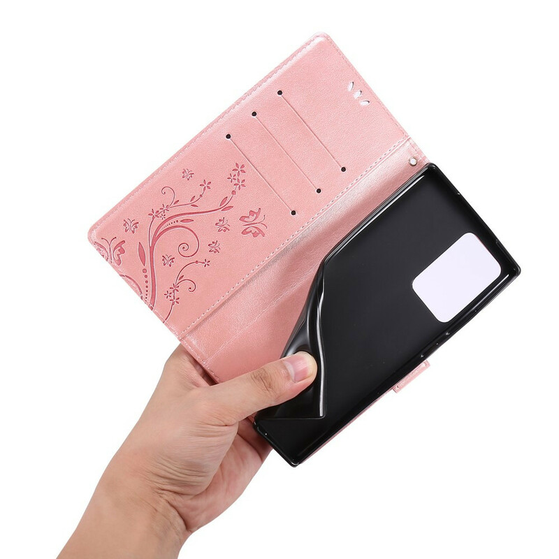 Samsung Galaxy Note 20 Ultra Custodia Farfalle nel vento Samsung Galaxy Note 20 Ultra Custodia Farfalle nel vento