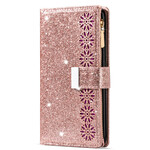 Samsung Galaxy A31 Custodia Glitter Wallet Zip