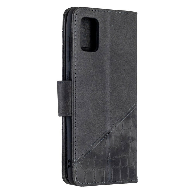Samsung Galaxy A31 Custodia classica in pelle di coccodrillo Samsung Galaxy A31 Custodia classica in pelle di coccodrillo