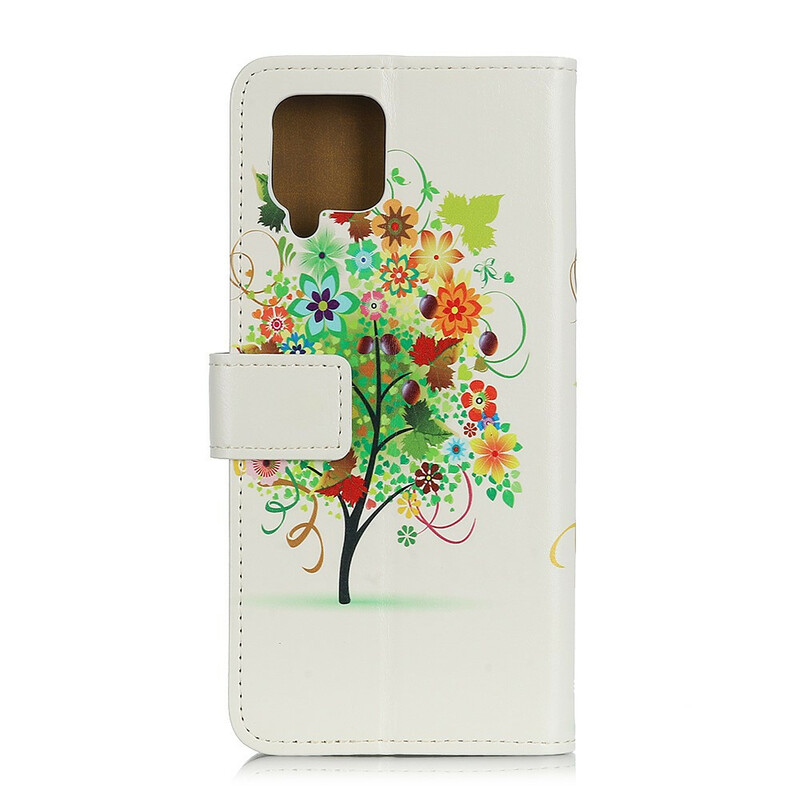 Custodia per Samsung Galaxy A12 con albero di fiori