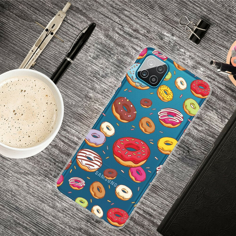 Custodia per Samsung Galaxy A12 Love Donuts