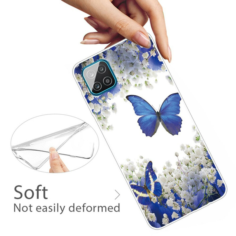 Custodia Samsung Galaxy A12 Butterfly Design