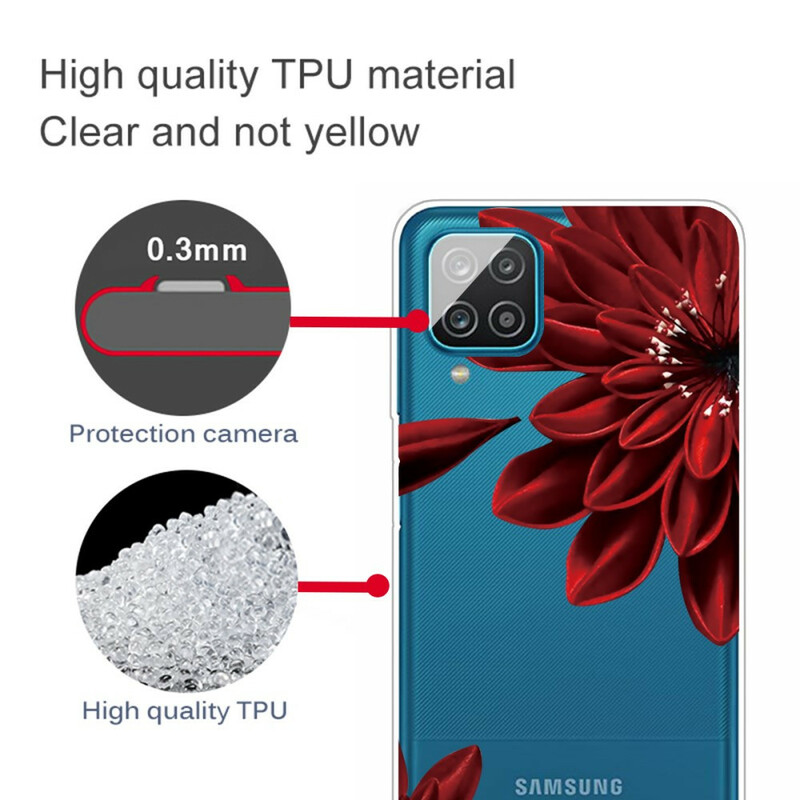 Custodia per Samsung Galaxy A12 Wildflowers