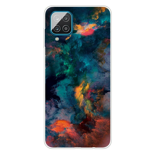 Samsung Galaxy A12 Custodia Nuvole colorate