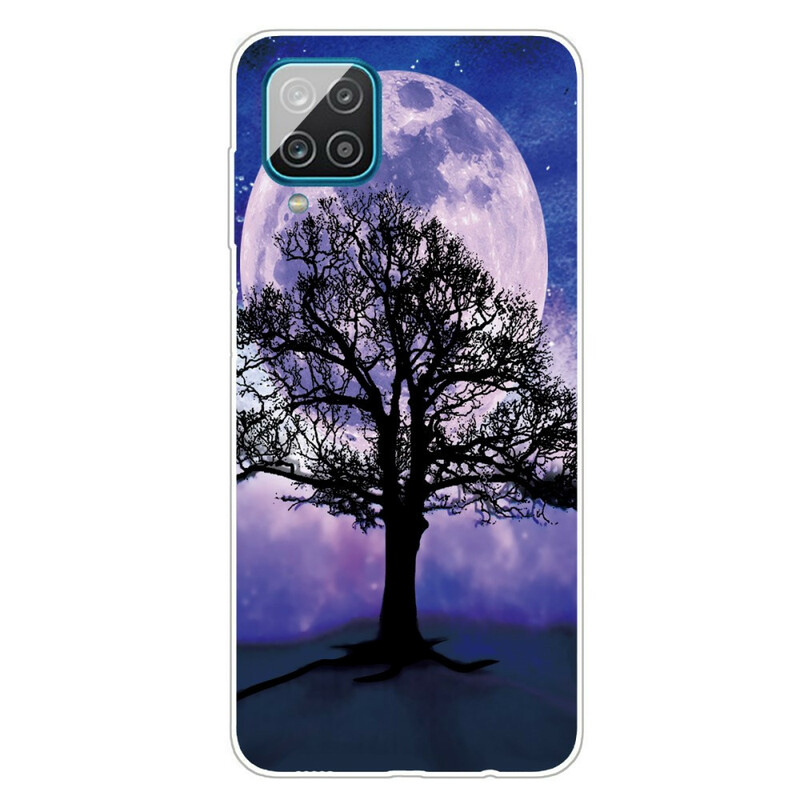 Samsung Galaxy A12 Copertina con albero e luna