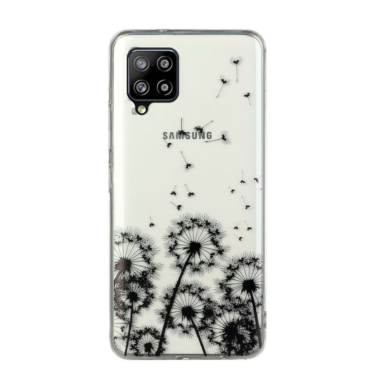 Samsung Galaxy A12 Custodia trasparente nera Dandelion
