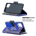 Custodia per Samsung Galaxy A12 con tasca con cerniera a farfalla