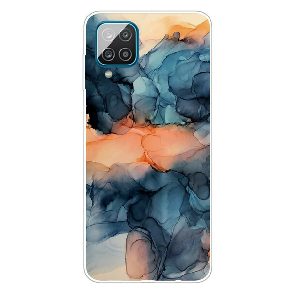 Samsung Galaxy A12 Custodia color marmo