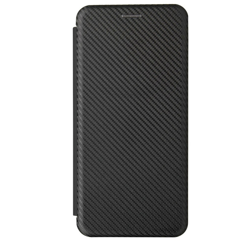 Flip Cover Samsung Galaxy A12 in fibra di carbonio