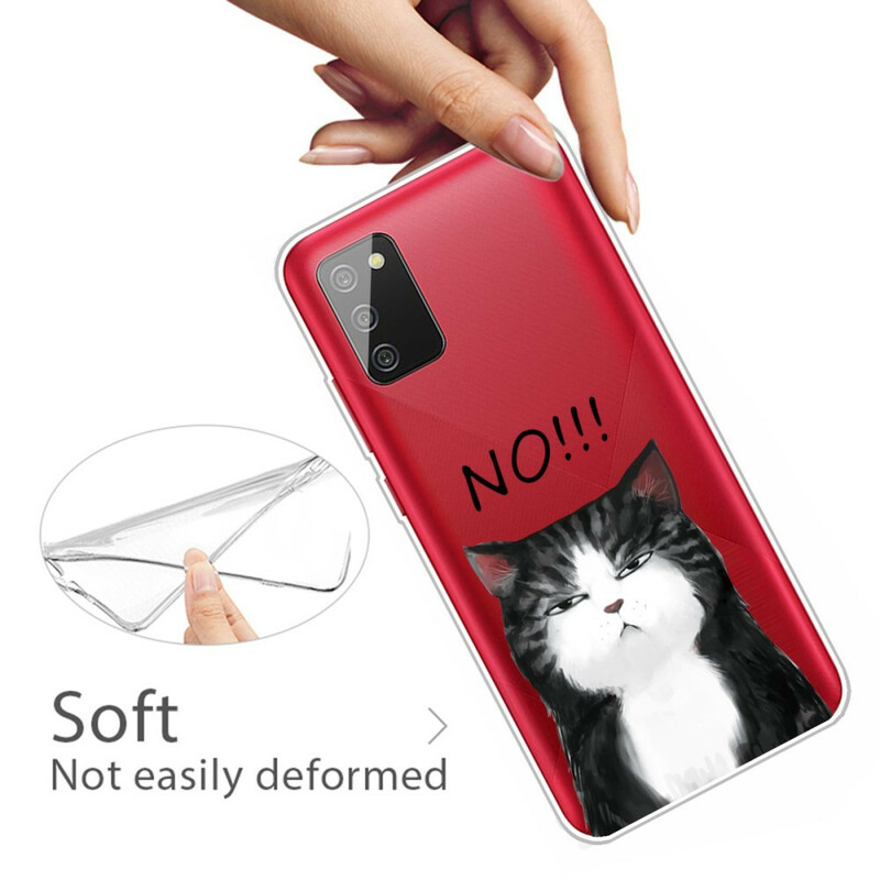 Custodia per Samsung Galaxy A02s Il gatto che dice no